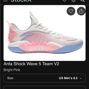 Anta Women's Shock Wave 5 Team V2 Sneakers